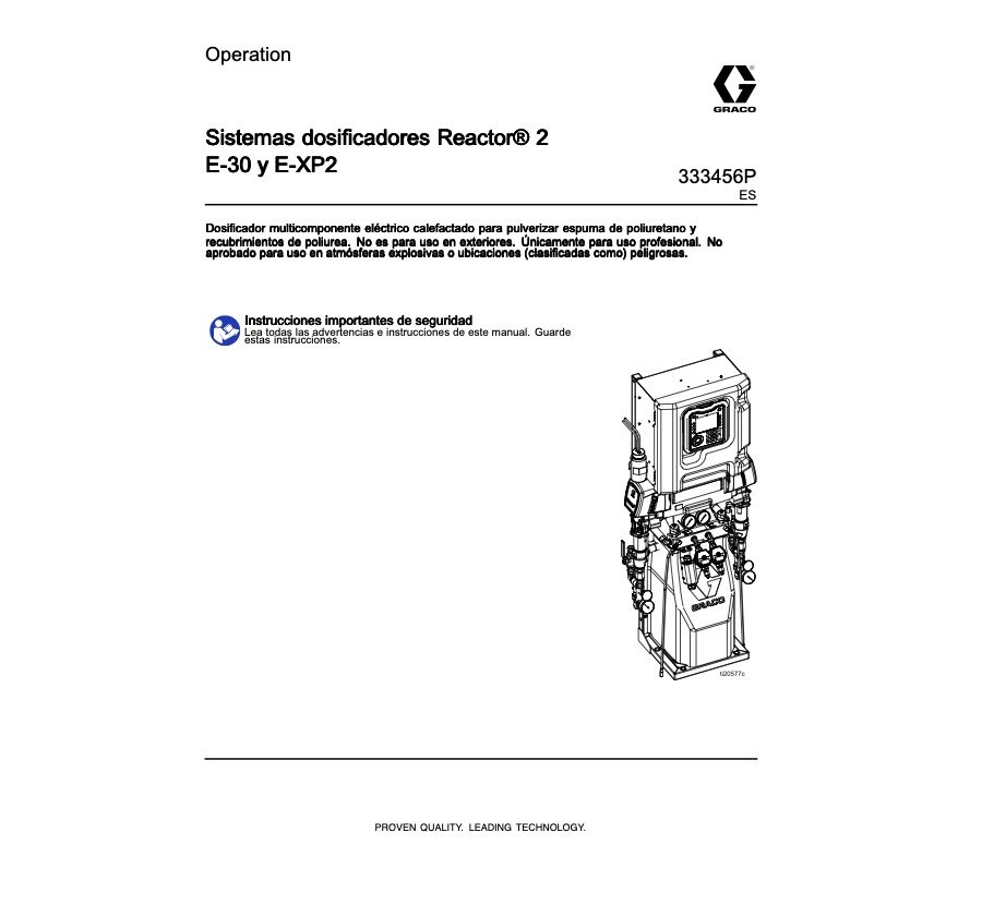 Sistemas dosificadores Reactor® 2 E-30 y E-XP2