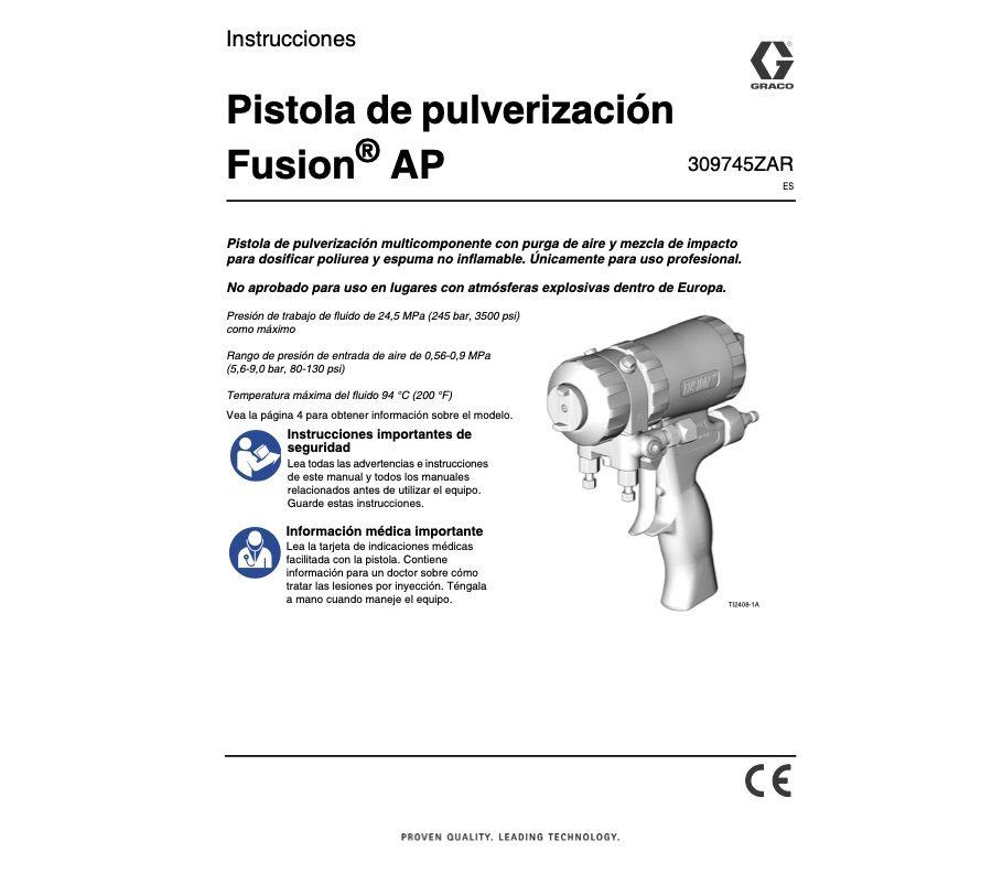 Pistola de pulverización Fusion® AP
